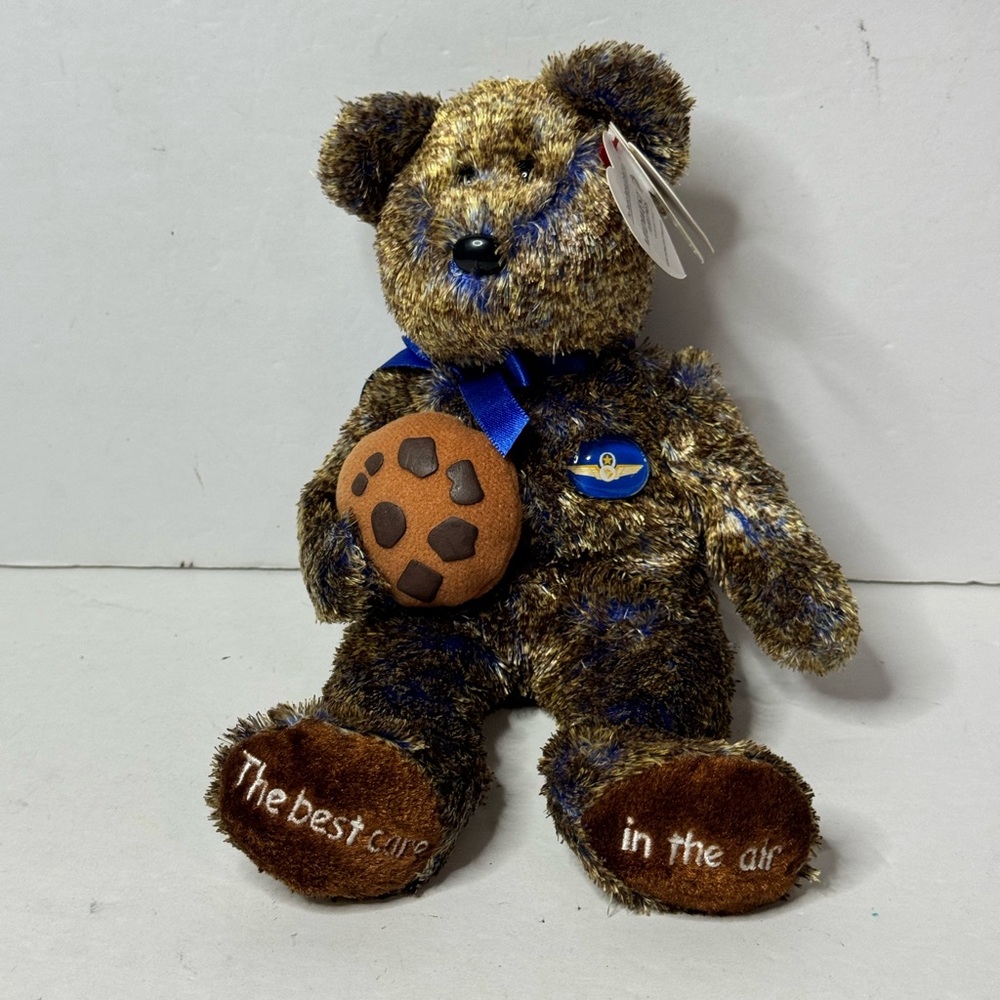 Ty Beanie Babies CHOCOLATE CHIP the Bear (Midwest Airlines Exclusive)
